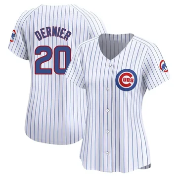 Bob Dernier Women's Chicago Cubs Limited Home Jersey - White