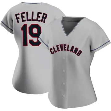 Bob Feller Women's Cleveland Guardians Authentic Road Jersey - Gray