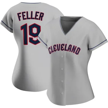 Bob Feller Women's Cleveland Guardians Authentic Road Jersey - Gray