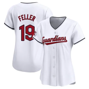 Bob Feller Women's Cleveland Guardians Limited Home Jersey - White