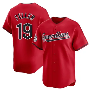 Bob Feller Youth Cleveland Guardians Limited Alternate Jersey - Red