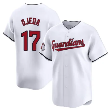 Bob Ojeda Men's Cleveland Guardians Limited Home Jersey - White