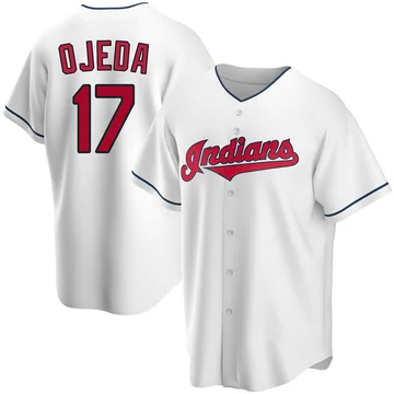 Bob Ojeda Men's Cleveland Guardians Replica Home Jersey - White