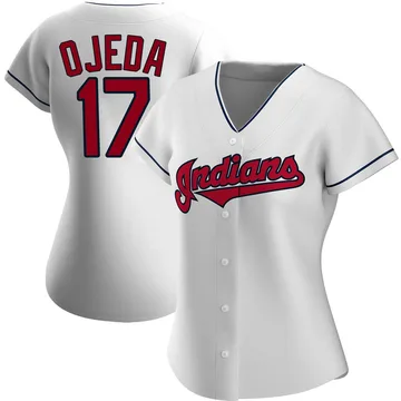 Bob Ojeda Women's Cleveland Guardians Authentic Home Jersey - White