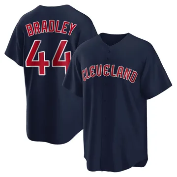 Bobby Bradley Men's Cleveland Guardians Replica Alternate Jersey - Navy