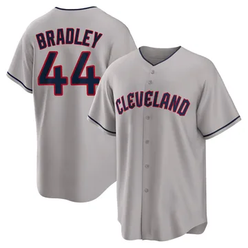 Bobby Bradley Men's Cleveland Guardians Replica Road Jersey - Gray