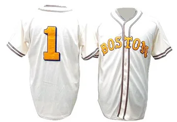 Bobby Doerr Men's Boston Red Sox Authentic Throwback Jersey - Cream