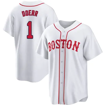 Bobby Doerr Men's Boston Red Sox Replica 2021 Patriots' Day Jersey - White