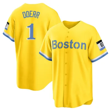 Bobby Doerr Men's Boston Red Sox Replica Blue 2021 City Connect Player Jersey - Gold/Light