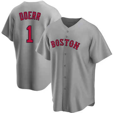 Bobby Doerr Men's Boston Red Sox Replica Road Jersey - Gray