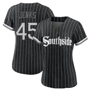 Bobby Jenks Women's Chicago White Sox Authentic 2021 City Connect Jersey - Black