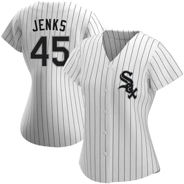 Bobby Jenks Women's Chicago White Sox Authentic Home Jersey - White