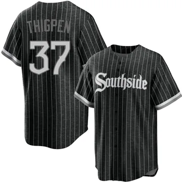 Bobby Thigpen Men's Chicago White Sox Replica 2021 City Connect Jersey - Black