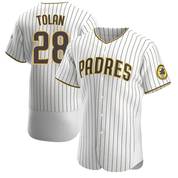 Bobby Tolan Men's San Diego Padres Authentic Home Jersey - White/Brown