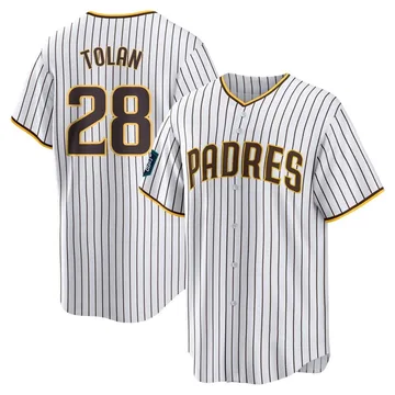 Bobby Tolan Men's San Diego Padres Replica 2024 World Tour Seoul Series Home Jersey - White