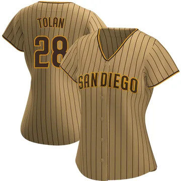 Bobby Tolan Women's San Diego Padres Authentic Alternate Jersey - Tan/Brown