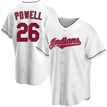 Boog Powell Men's Cleveland Guardians Replica Home Jersey - White