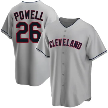 Boog Powell Men's Cleveland Guardians Replica Road Jersey - Gray