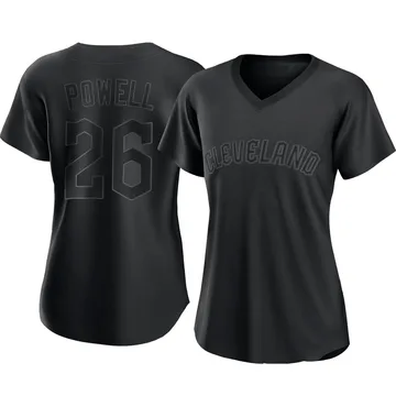 Boog Powell Women's Cleveland Guardians Authentic Pitch Fashion Jersey - Black