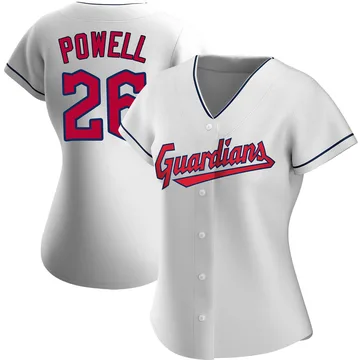 Boog Powell Women's Cleveland Guardians Replica Home Jersey - White