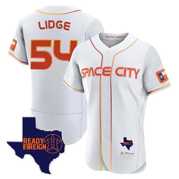 Brad Lidge Men's Houston Astros Authentic 2023 Space City Ready 2 Reign Flex Base Jersey - White