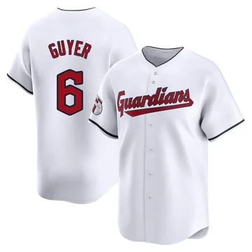 Brandon Guyer Men's Cleveland Guardians Limited Home Jersey - White