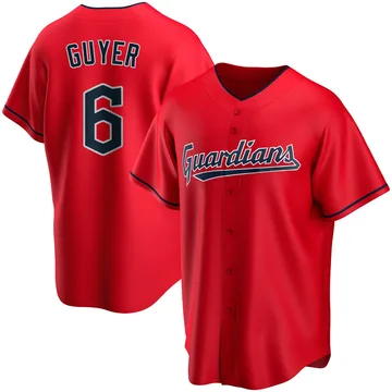 Brandon Guyer Men's Cleveland Guardians Replica Alternate Jersey - Red