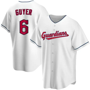 Brandon Guyer Men's Cleveland Guardians Replica Home Jersey - White