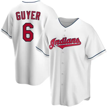 Brandon Guyer Men's Cleveland Guardians Replica Home Jersey - White