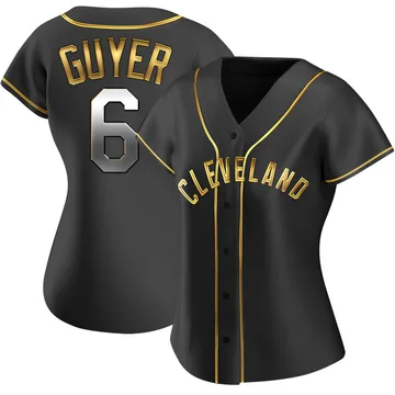 Brandon Guyer Women's Cleveland Guardians Replica Alternate Jersey - Black Golden