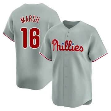 Brandon Marsh Men's Philadelphia Phillies Limited Away Jersey - Gray