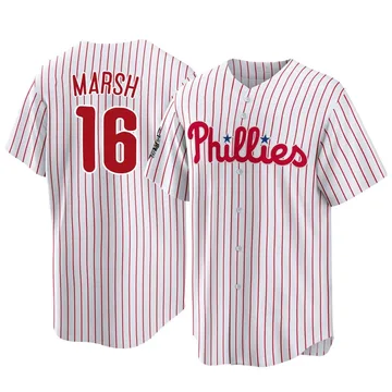 Brandon Marsh Men's Philadelphia Phillies Replica 2022 World Series Home Jersey - White