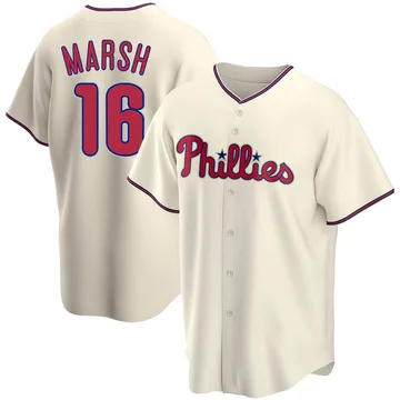 Brandon Marsh Men's Philadelphia Phillies Replica Alternate Jersey - Cream