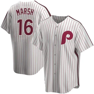 Brandon Marsh Men's Philadelphia Phillies Replica Home Cooperstown Collection Jersey - White