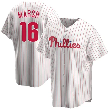 Brandon Marsh Men's Philadelphia Phillies Replica Home Jersey - White