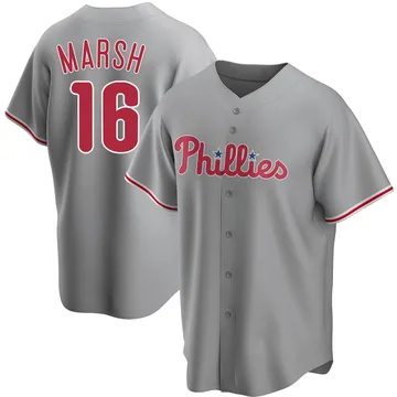 Brandon Marsh Men's Philadelphia Phillies Replica Road Jersey - Gray