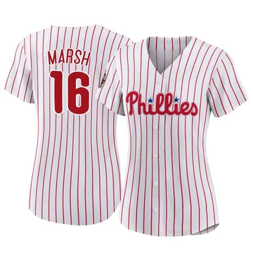 Brandon Marsh Women's Philadelphia Phillies Authentic 2022 World Series Home Jersey - White