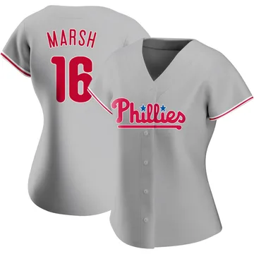 Brandon Marsh Women's Philadelphia Phillies Authentic Road Jersey - Gray