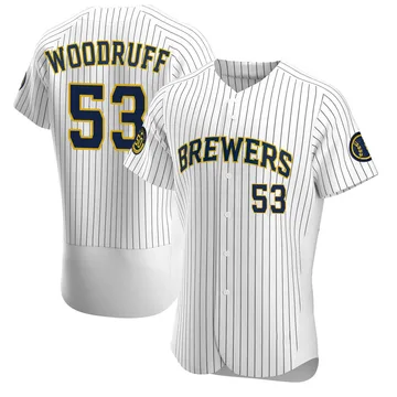 Brandon Woodruff Men's Milwaukee Brewers Authentic Alternate Jersey - White