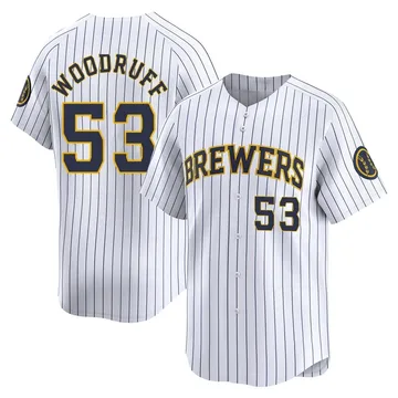 Brandon Woodruff Men's Milwaukee Brewers Limited Alternate Jersey - White