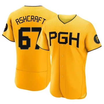 Braxton Ashcraft Men's Pittsburgh Pirates Authentic 2023 City Connect Jersey - Gold