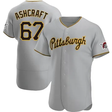 Braxton Ashcraft Men's Pittsburgh Pirates Authentic Road Jersey - Gray