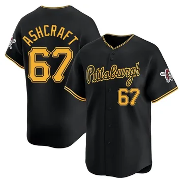 Braxton Ashcraft Men's Pittsburgh Pirates Limited Alternate Jersey - Black