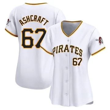 Braxton Ashcraft Women's Pittsburgh Pirates Limited Home Jersey - White