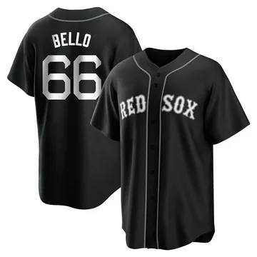 Brayan Bello Men's Boston Red Sox Replica Jersey - Black/White