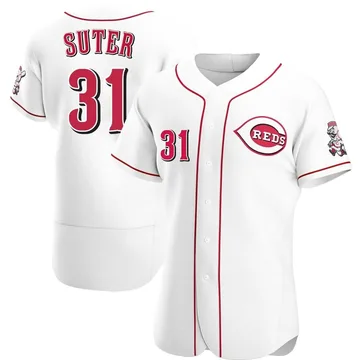 Brent Suter Men's Cincinnati Reds Authentic Home Jersey - White