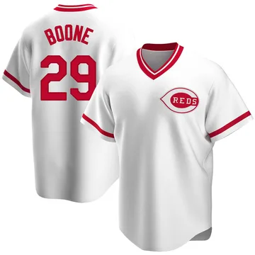 Bret Boone Men's Cincinnati Reds Replica Home Cooperstown Collection Jersey - White