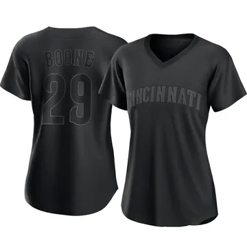 Bret Boone Women's Cincinnati Reds Replica Pitch Fashion Jersey - Black