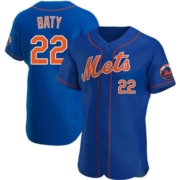 Brett Baty Men's New York Mets Authentic Alternate Jersey - Royal