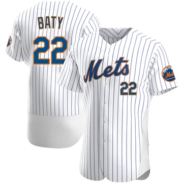 Brett Baty Men's New York Mets Authentic Home Jersey - White